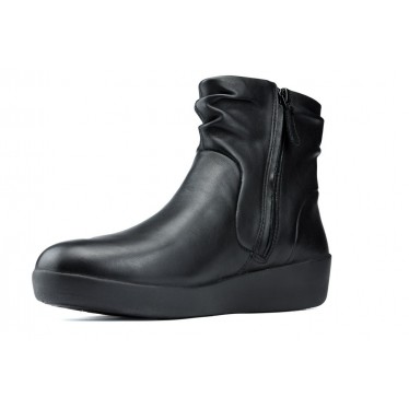 BOTINES FITFLOP SKATEBOOTIE LEATHER BLACK