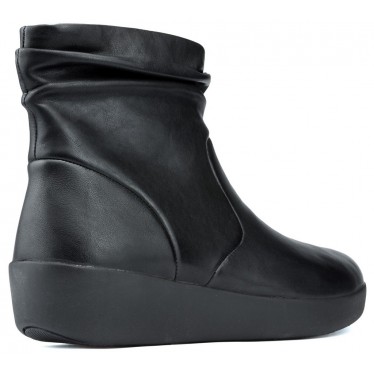 BOTINES FITFLOP SKATEBOOTIE LEATHER BLACK