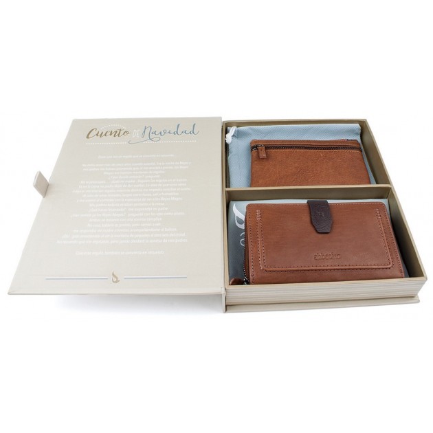 CARTERAS ABBACINO SANDRA PACK NAVIDAD COGNAC CARTERAS ABBACINO SANDRA PACK NAVIDAD COGNAC