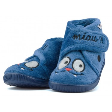 ZAPATILLAS DE CASA VULLADI ALASKA MIAU AZUL