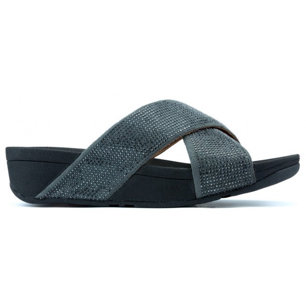 SANDALIAS FITFLOP RITZY SLIDE W BLACK SANDALIAS FITFLOP RITZY SLIDE W BLACK
