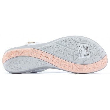 SANDALIAS CLARKS UNSTRUCTURED TEALITE WHITE
