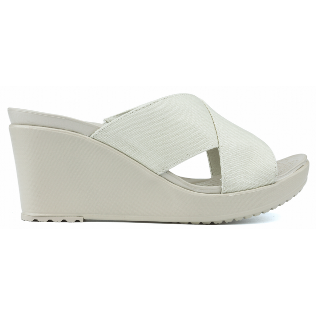 SANDALIAS CROCS LEIG II CROSS-STRAP BEIGE SANDALIAS CROCS LEIG II CROSS-STRAP BEIGE