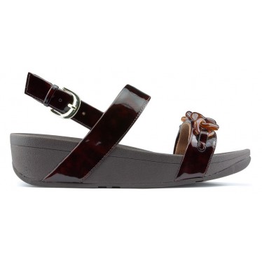 SANDALIAS FITFLOP LOTTIE TORTOISESHELL CHAIN CHOCOLATE