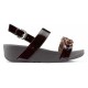 SANDALIAS FITFLOP LOTTIE TORTOISESHELL CHAIN CHOCOLATE
