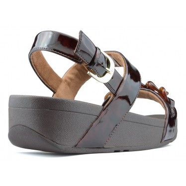 SANDALIAS FITFLOP LOTTIE TORTOISESHELL CHAIN CHOCOLATE
