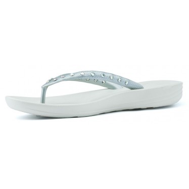 CHANCLAS FITFLOP CRYSTAL IQUSHION SILVER