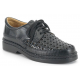 ZAPATOS CALZAMEDI CON CORDON COMODO COSIDO A MANO H NEGRO