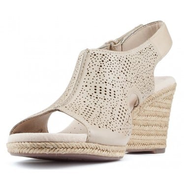 SANDALIAS CON CUÑA CLARKS LAFLEY ROSEN SAND