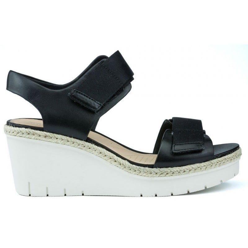 SANDALIAS CLARKS PALM SHINE BLACK