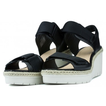 SANDALIAS CLARKS PALM SHINE BLACK LEATHER