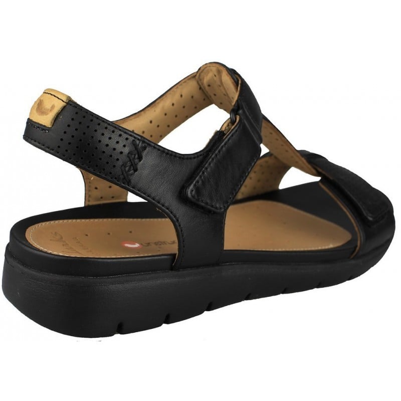 SANDALIAS CLARKS UNSTRUCTURED UN HAYWOOD BLACK