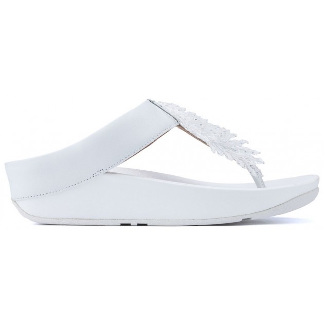 SANDALIAS FITFLOP RUMBA TOETHONG WHITE SANDALIAS FITFLOP RUMBA TOETHONG WHITE