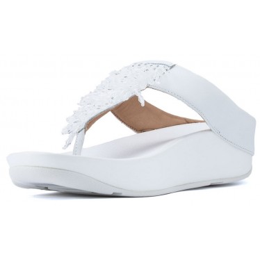 SANDALIAS FITFLOP RUMBA TOETHONG WHITE