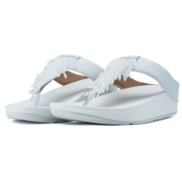 SANDALIAS FITFLOP RUMBA TOETHONG WHITE