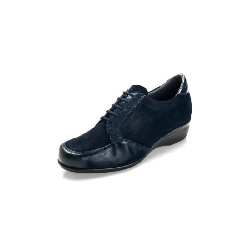 ZAPATOS DTORRES MILAN DIABCARE ANCHO CORDON W AZUL