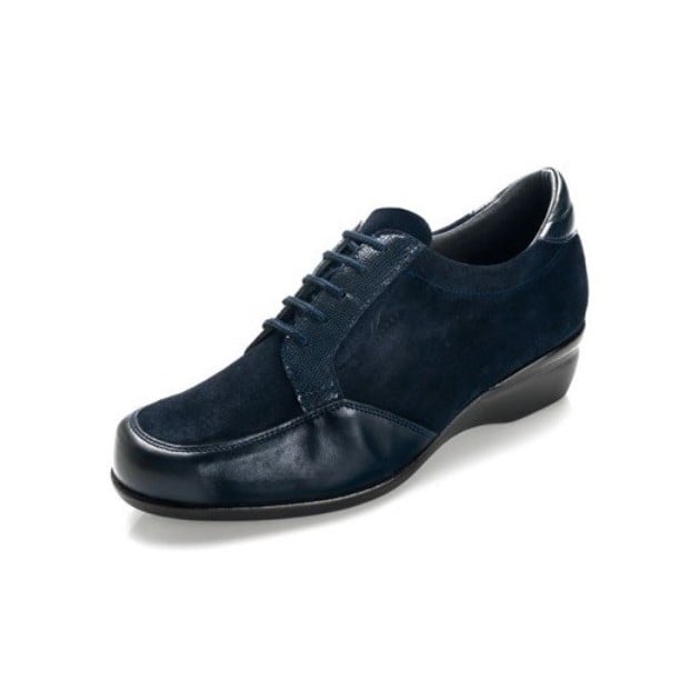 ZAPATOS DTORRES MILAN DIABCARE ANCHO CORDON W AZUL