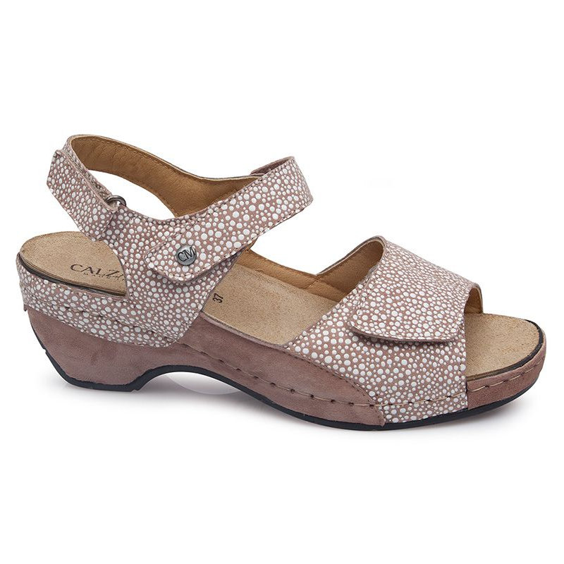 SANDALIAS CALZAMEDI GLAM BEIGE