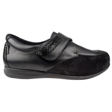 ZAPATOS CALZAMEDI VELCRO BRILLANTES W NEGRO