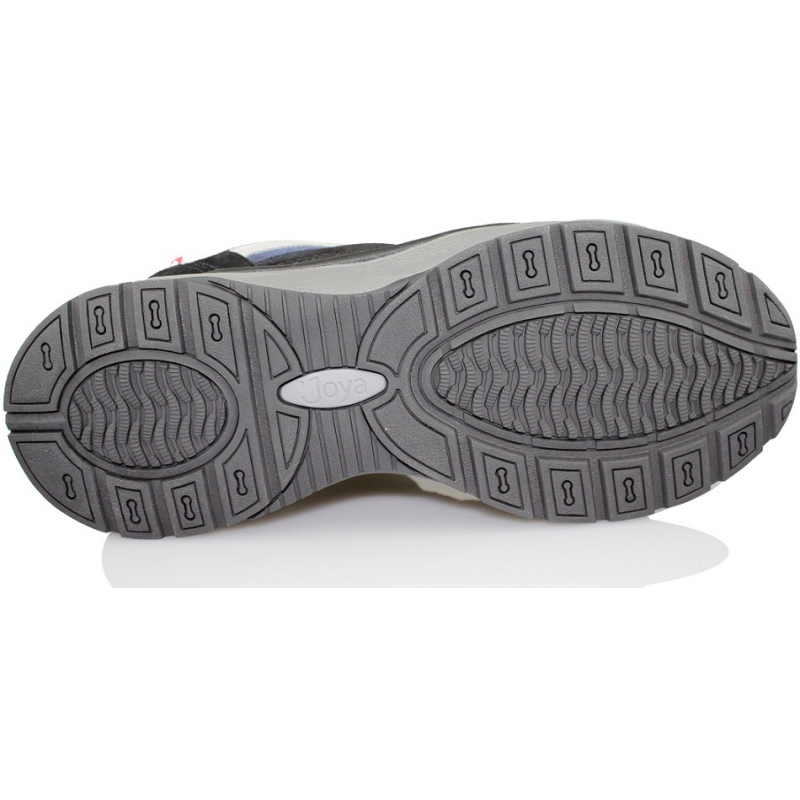 Zapatillas Joya Tony M En Negro - Ante, Suela Blanda, Anchura Amplia, Promueve Caminar Activo