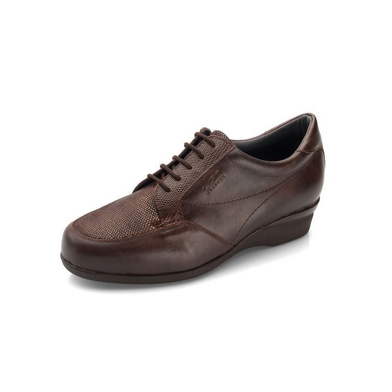 ZAPATOS DTORRES MILAN DIABCARE ANCHO CORDON W MARRON_E2