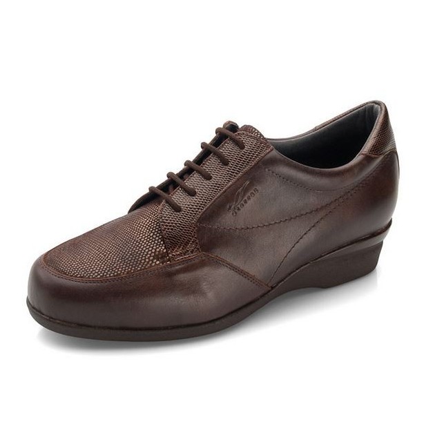 ZAPATOS DTORRES MILAN DIABCARE ANCHO CORDON W MARRON_E2