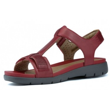 SANDALIAS CLARKS UN HAYWOOD RED LEATHER