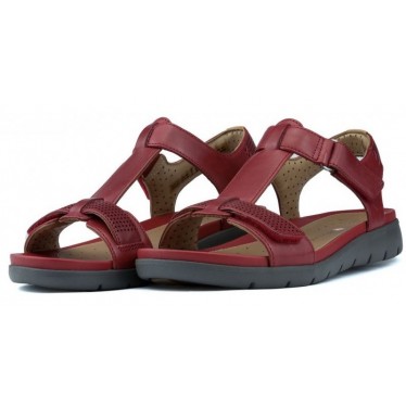 SANDALIAS CLARKS UN HAYWOOD RED LEATHER