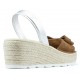 SANDALIAS CON CUÑA ARANTXA SERRAJE YUTE CAMELLO