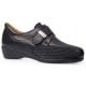 ZAPATOS CALZAMEDI STRETCH VELCRO PIEL W 0678 NEGRO