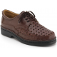 ZAPATOS CALZAMEDI CON CORDON COMODO COSIDO A MANO H MARRON