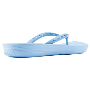 CHANCLAS FITFLOP CRYSTAL IQUSHION BLUE
