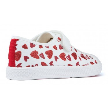 ZAPATILLAS GEOX JR CIAK WHITE_RED