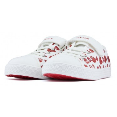 ZAPATILLAS GEOX JR CIAK WHITE_RED