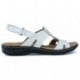 SANDALIAS CLARKS LEISA VINE WHITE LEATHER