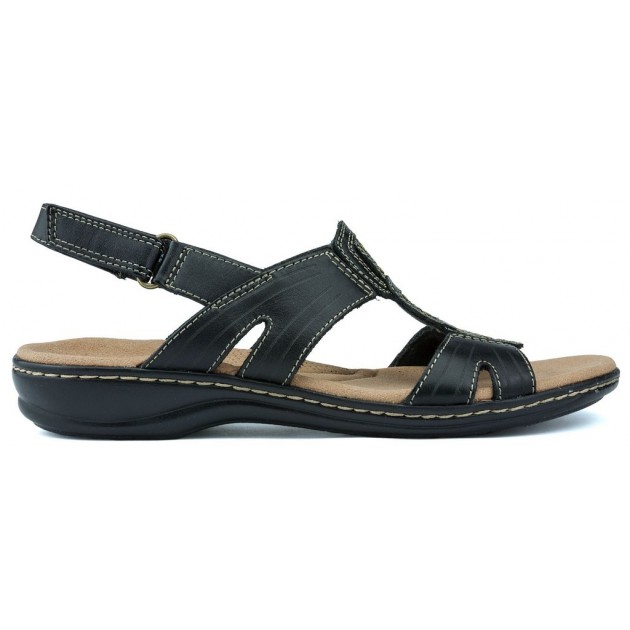 SANDALIAS CLARKS LEISA VINE BLACK LEATHER SANDALIAS CLARKS LEISA VINE BLACK LEATHER