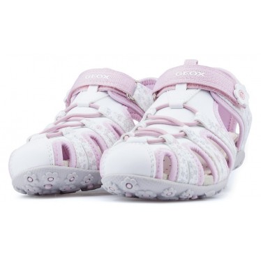 SANDALIAS CERRADAS GEOX ROXANNE 2019 WHITE_PINK