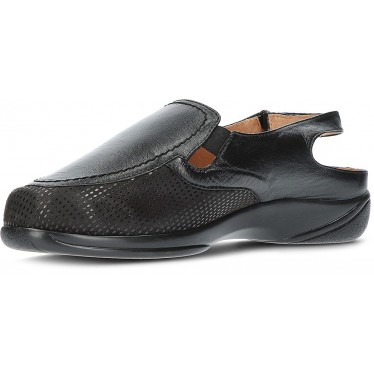 SANDALIAS ORTOPÉDICAS CALZAMEDI CM0415 TALON DESCUBIERTO NEGRO