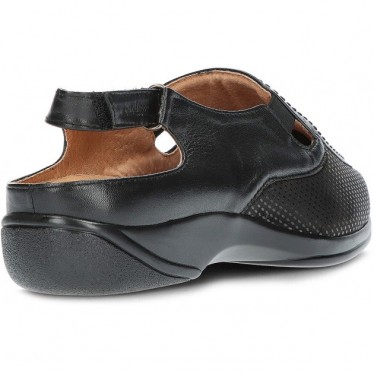 SANDALIAS ORTOPÉDICAS CALZAMEDI CM0415 TALON DESCUBIERTO NEGRO