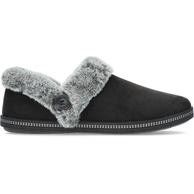PANTUFLA SKECHERS COZY CAMPFIRE FRESH TOAST 167219 BLACK PANTUFLA SKECHERS COZY CAMPFIRE FRESH TOAST 167219 BLACK
