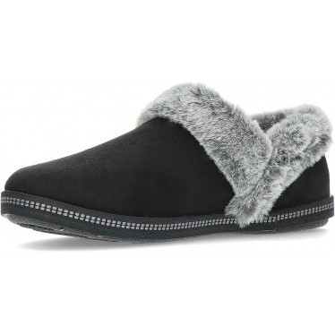 PANTUFLA SKECHERS COZY CAMPFIRE FRESH TOAST 167219 BLACK