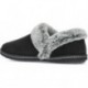 PANTUFLA SKECHERS COZY CAMPFIRE FRESH TOAST 167219 BLACK