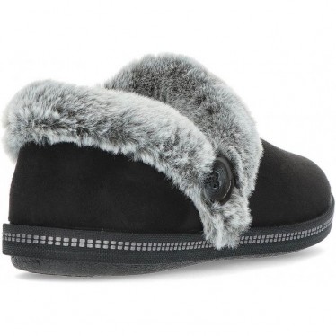 PANTUFLA SKECHERS COZY CAMPFIRE FRESH TOAST 167219 BLACK