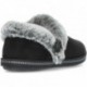 PANTUFLA SKECHERS COZY CAMPFIRE FRESH TOAST 167219 BLACK