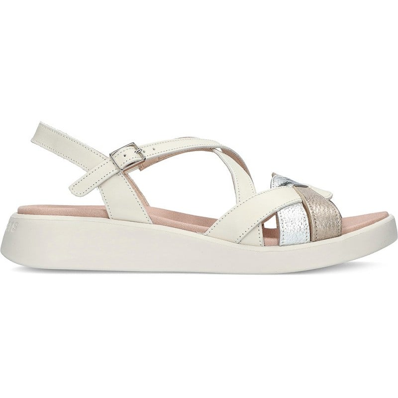 SANDALIAS WONDERS ALISON C6523 BLANCO_PLATA