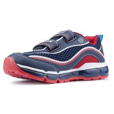 ZAPATILLAS GEOX ANDROID LUCES NIÑO NAVY_RED