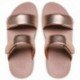 SANDALIAS FITFLOP FV6 LULU ADJUSTABLE LEATHER SLIDES ROSE_GOLD