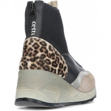 BOTIN CETTI C-1334 ANTE-KNITTING ANIMAL PRINT BLACK