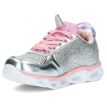 ZAPATILLAS CON LUZ CONGUITOS UNICORNIO 29405 PLATA