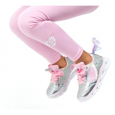 ZAPATILLAS CON LUZ CONGUITOS UNICORNIO 29405 PLATA
